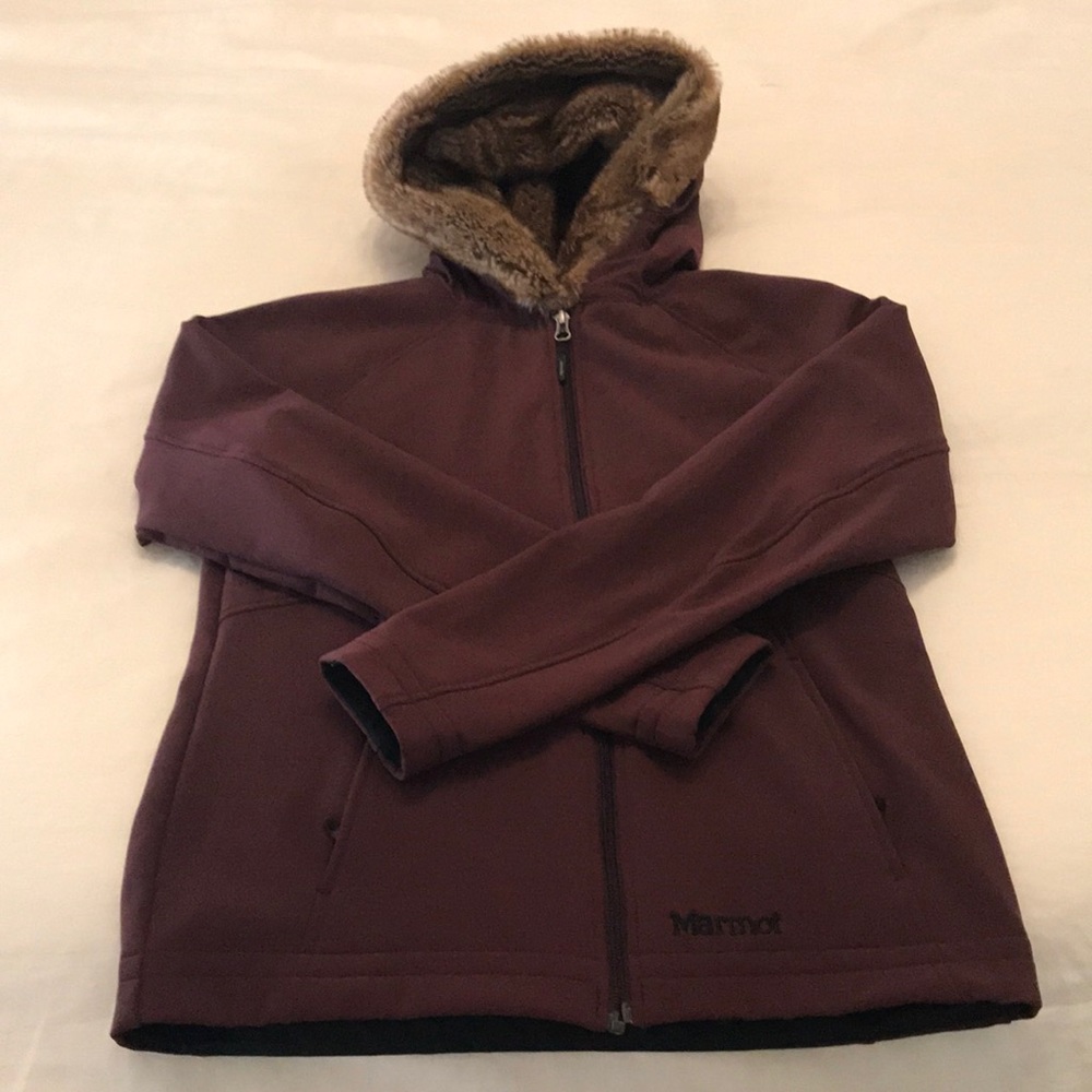 Marmot faux fur lined hooded jacket